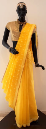 Load image into Gallery viewer, Kota Cotton Ayaz Motif Saree
