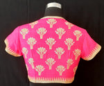 Load image into Gallery viewer, Matka Silk Egyptian Lotus Fuchsia Blouse
