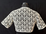 Load image into Gallery viewer, Matka Silk Kashmiri Jaal Dori / Pearl Embroidery Black Blouse
