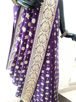 Load image into Gallery viewer, Benaras Silk Old Legacy Red Saree
