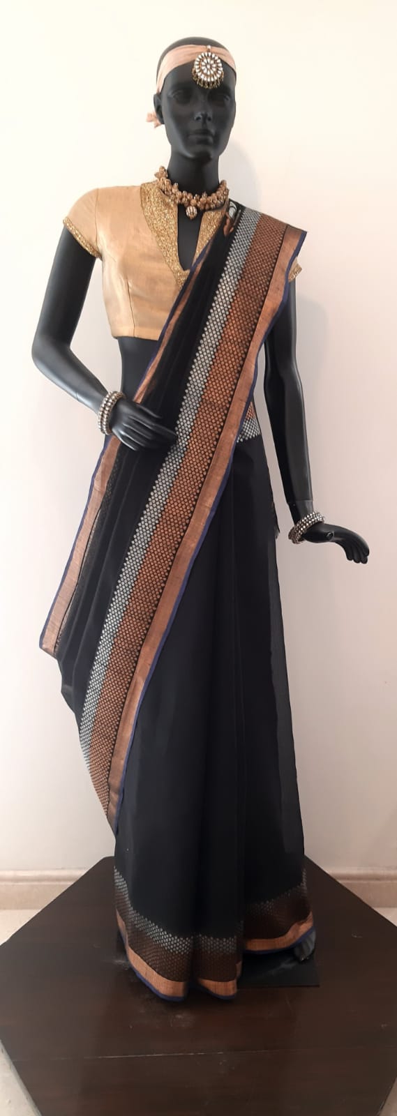 Kotah Cotton Buddha Palla Saree