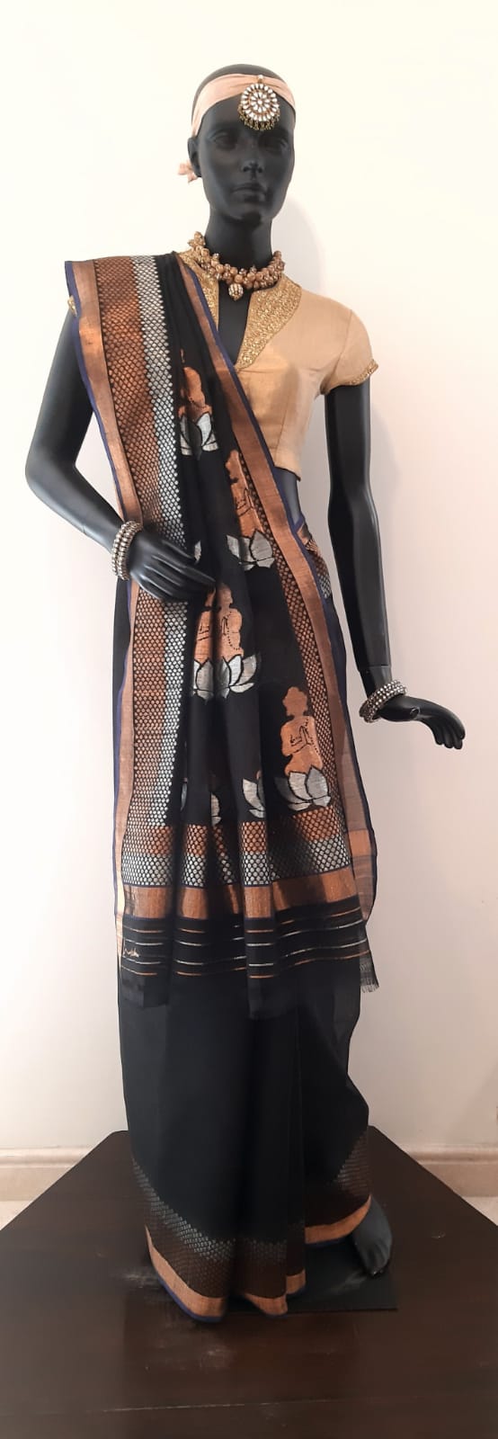 Kotah Cotton Buddha Palla Saree