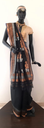 Load image into Gallery viewer, Kotah Cotton Buddha Palla Saree
