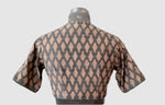Load image into Gallery viewer, Dupion Silk Fish Design Applique Black Blouse
