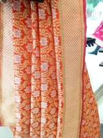 Load image into Gallery viewer, Benaras Silk Ultakatori Jaal Saree
