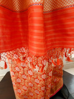 Load image into Gallery viewer, Benaras Silk Ultakatori Jaal Saree
