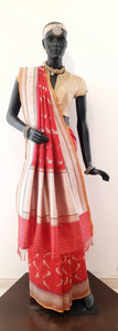 Benaras Silk Parrot Jaal Saree