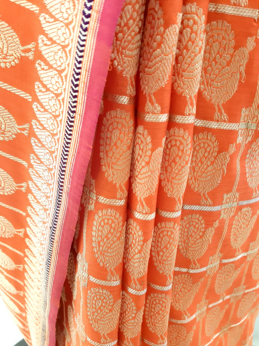 Benaras Silk Gharchola Buti Saree