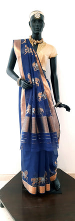 Load image into Gallery viewer, Kota Cotton Chetak Motif Saree
