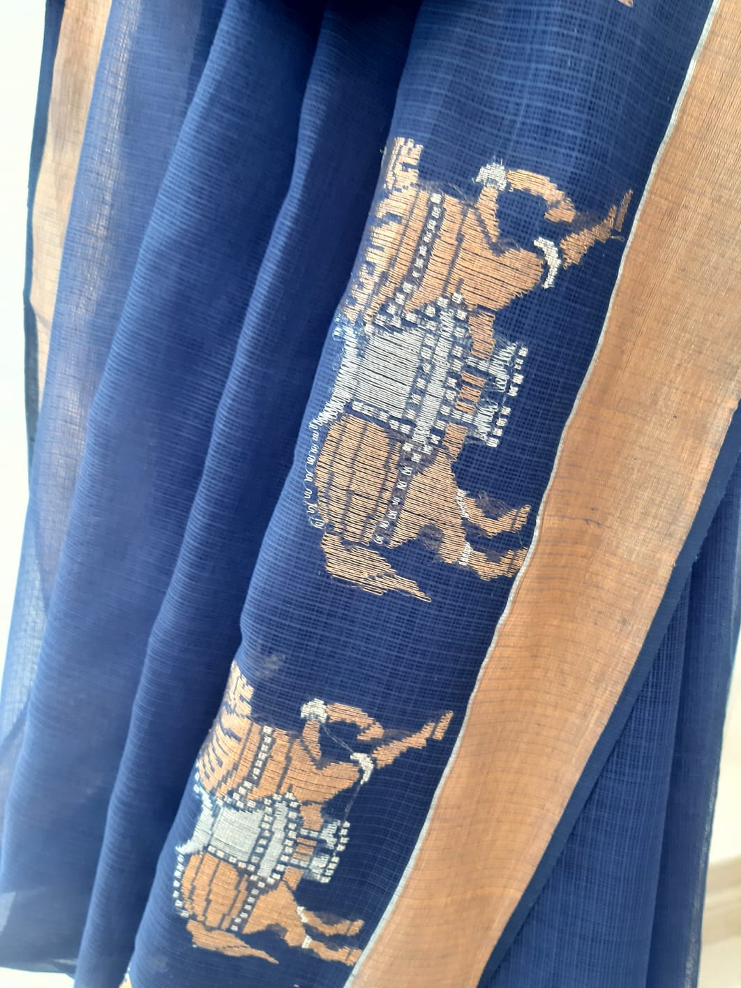 Kota Cotton Chetak (Horse) Motif Saree