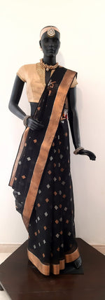 Load image into Gallery viewer, Kota Cotton Chetak (Horse) Motif Saree
