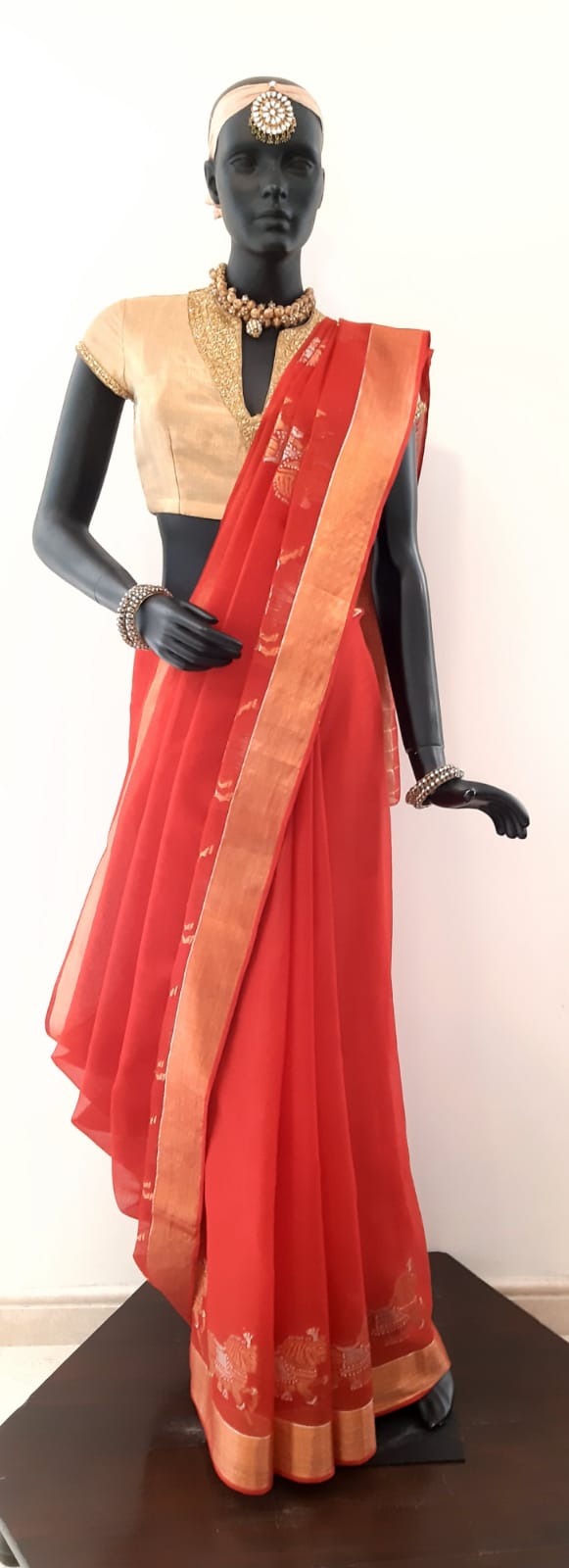 Kota Cotton Chetak Motif Saree