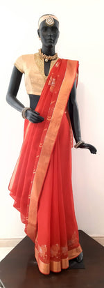 Load image into Gallery viewer, Kota Cotton Chetak Motif Saree
