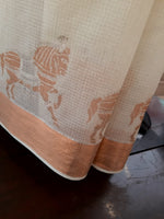 Load image into Gallery viewer, Kota Cotton Chetak (Horse) Motif Saree
