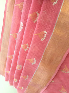 Kotah Cotton Pushkar Palla With All Over Jhumka Buti Saree