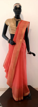 Load image into Gallery viewer, Kota Sada Danedar Skirt Border With Palla &amp; Border Saree
