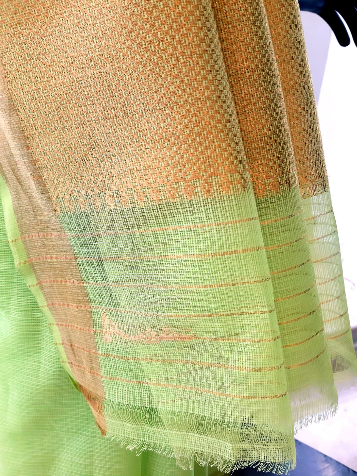 Kota Sada Danedar Skirt Border With Palla & Border Saree