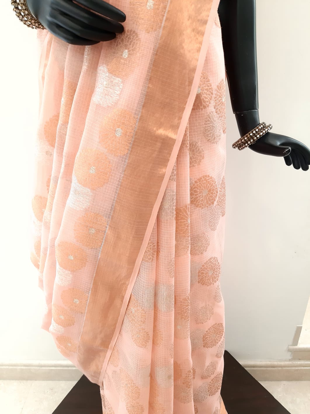 Kota Gulbahar Buta Zari With Badla Meena Saree