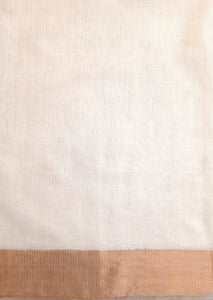 Kota Sada Kashmiri Jaal Mercerized With Zari Buti Saree