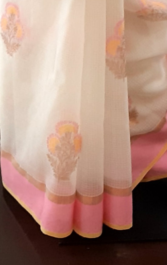 Kotah Ruheena Buti Zari Meena Saree