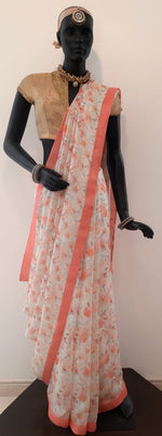 Load image into Gallery viewer, Kota Silk Water Colour Look Digital Print Saree
