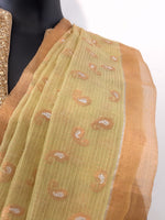 Load image into Gallery viewer, Kota Tissue Kery Buti With Badla Meena Green Saree

