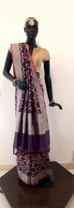 Benaras Silk Bunch of Flowers Jaal Saree