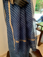 Load image into Gallery viewer, Kotah Silk Leheriya Saree with Zari Border
