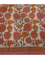 Load image into Gallery viewer, Kota Flower Jaal Printed Ivory Saree with Mukiesh
