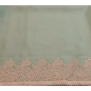 Kota Silk Jade Design Resham Border Saree